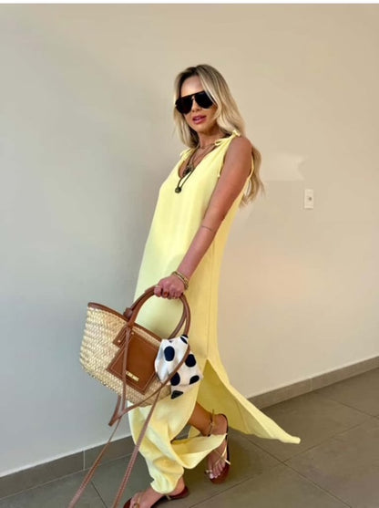 Vestido Longo Amalfi / PRÉ VENDA -  ENVIO EM 07/10