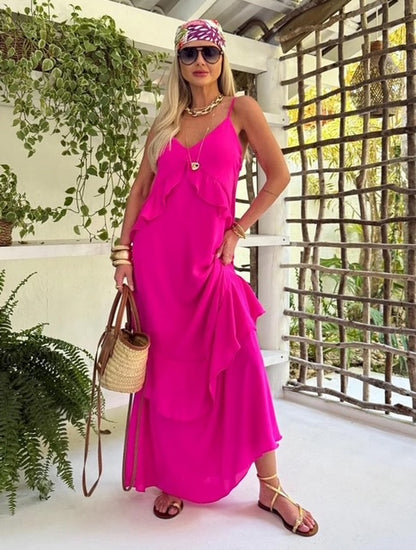 Vestido Babados Camila - PRÉ VENDA / ENVIO EM 02/12