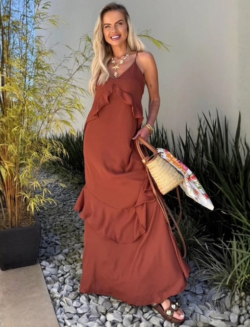 Vestido Babados Camila - PRÉ VENDA / ENVIO EM 02/12