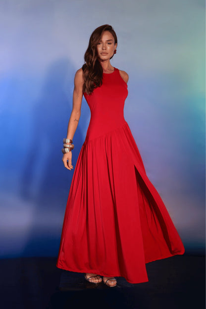 Vestido Midi Assimétrico Jasmine