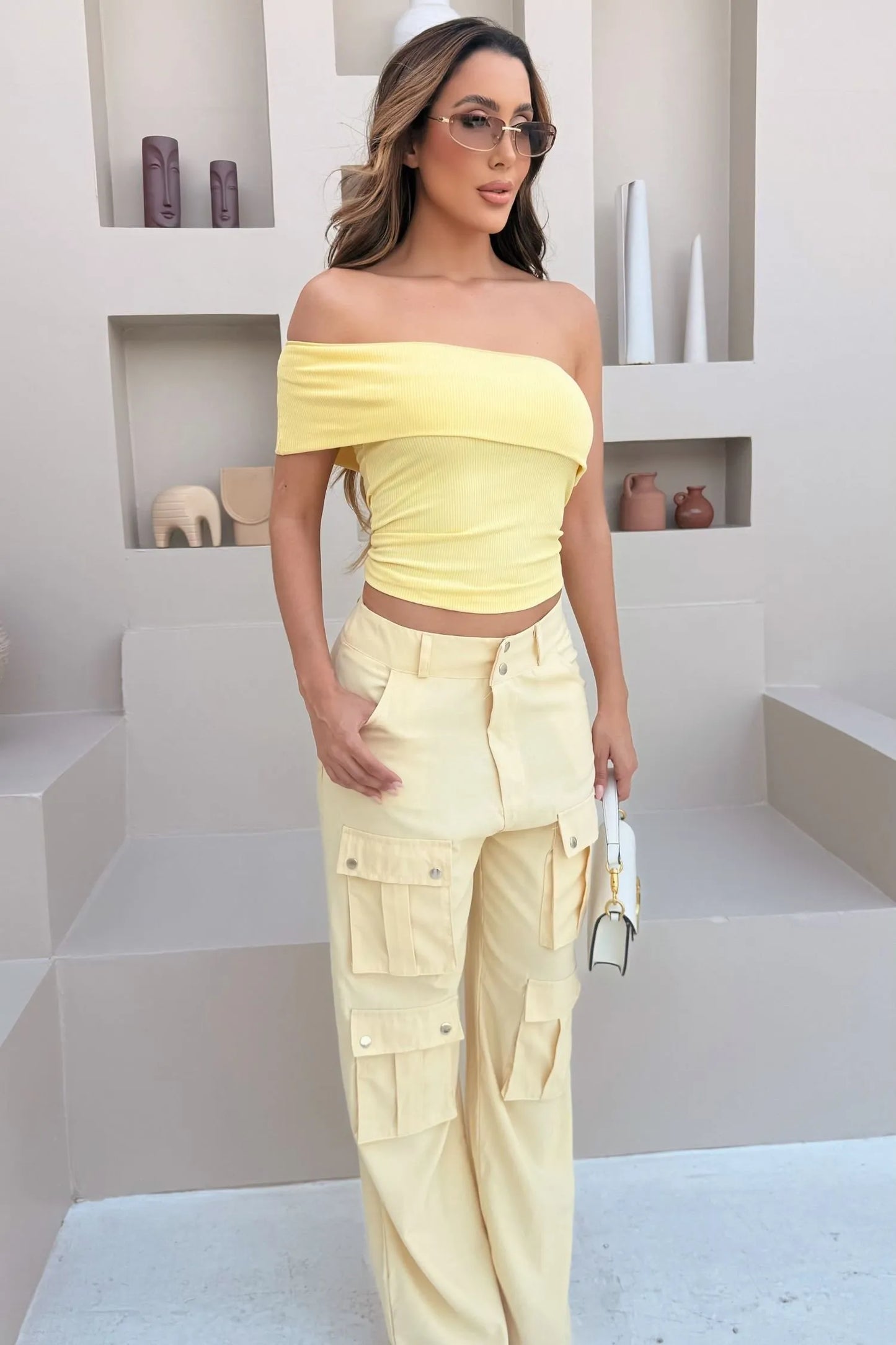 Calça Cargo Alfaiataria Multi Bolsos