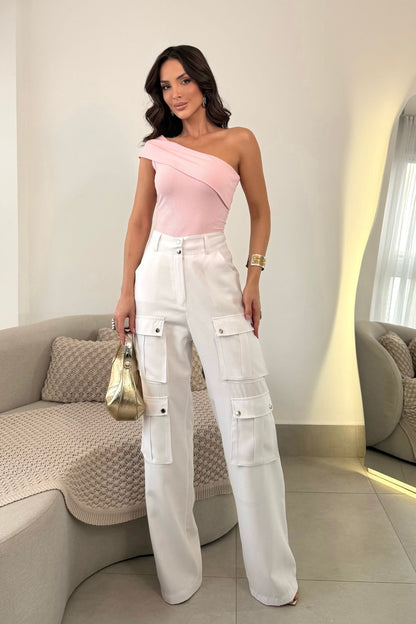 Calça Cargo Alfaiataria Multi Bolsos