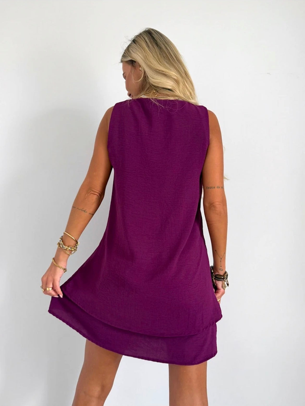 Vestido Curto Manu -  ATENÇÃO! PEÇA EM PRÉ VENDA COM ENVIO EM 16/06