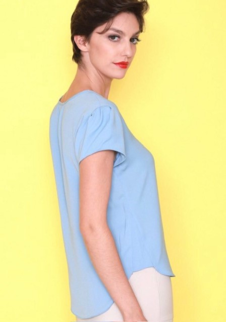 Blusa Crepe Mullet