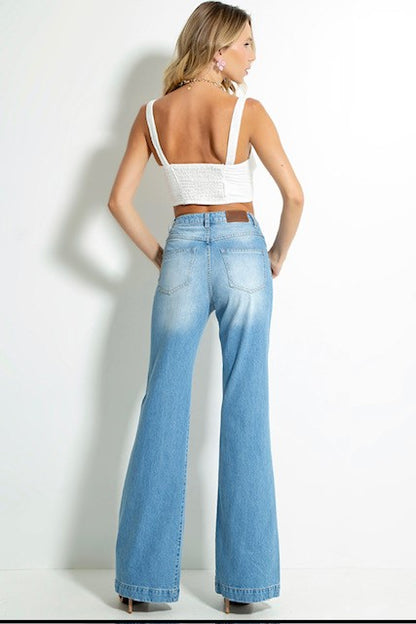 Calça Jeans Wide Leg